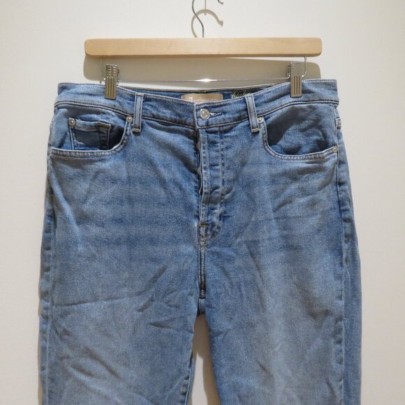 7 FOR ALL MANKIND High Waist Josefina Jeans in Light Blue Denim Casual - Picture 4 of 10